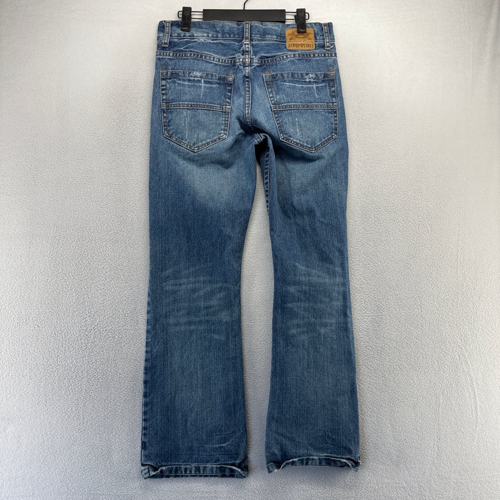 Vintage Aeropostale Jeans Mens 30x30 Blue Driggs Boot Distressed Bootcut y2k